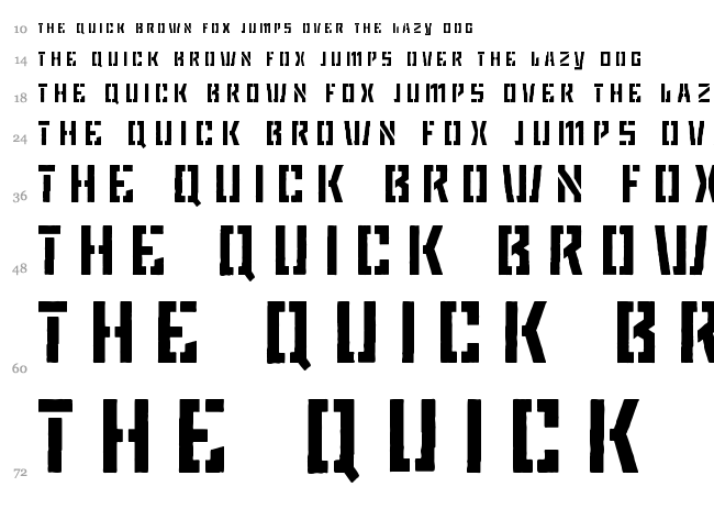 Game Plan font waterfall